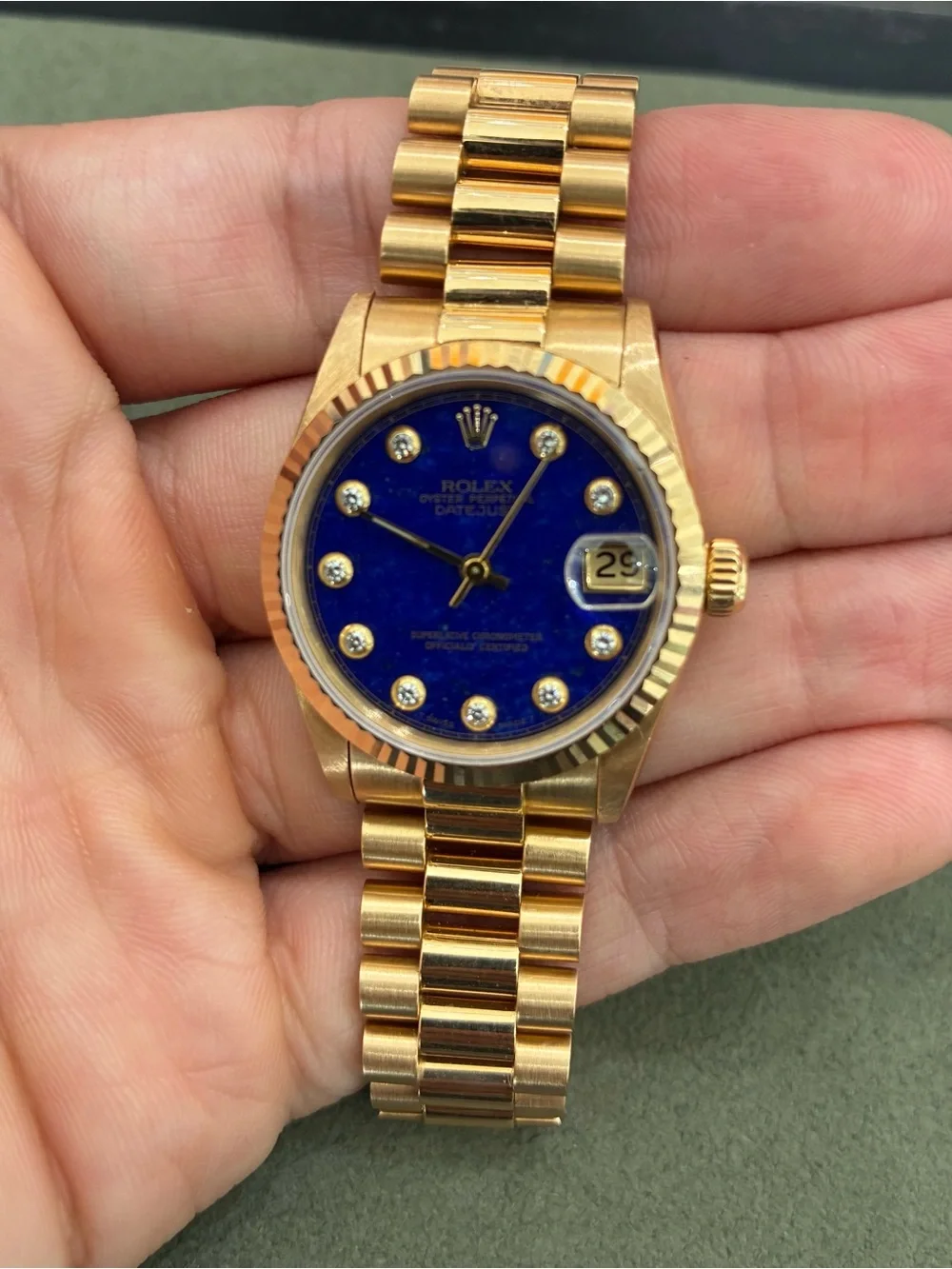 Rolex factory lapis